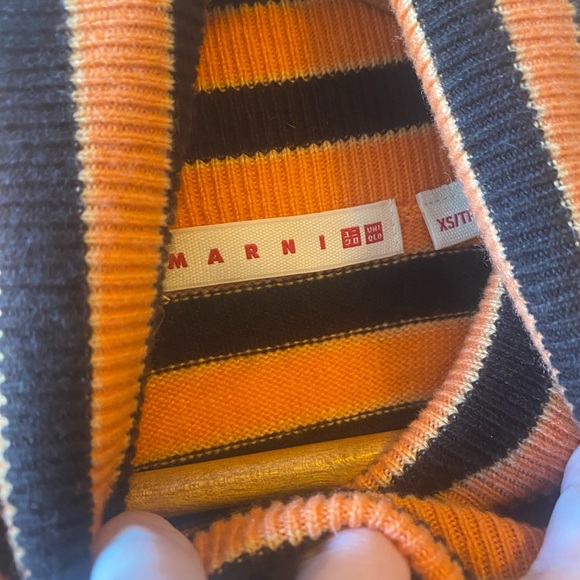marni x uniqlo striped cashmere turtleneck - Picture 2 of 3